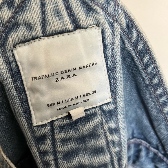 Zara Trafaluc Ripped Denim Overalls - Picture 6 of 6